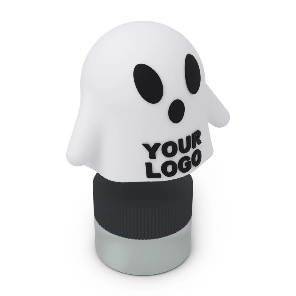 Ghost Boo Lid lifted up to show the jar's own lid under it