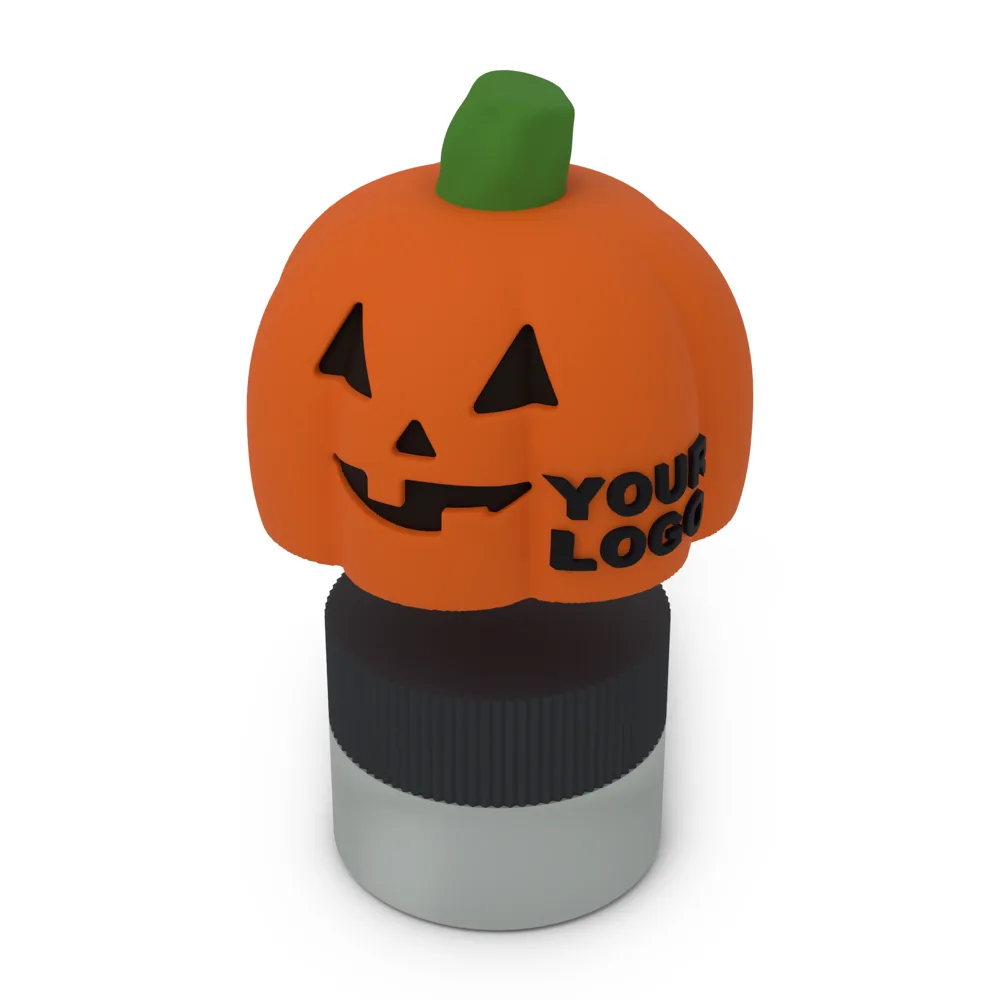 Pumpkin Boo Lid lifted up to show the jar's own lid under it