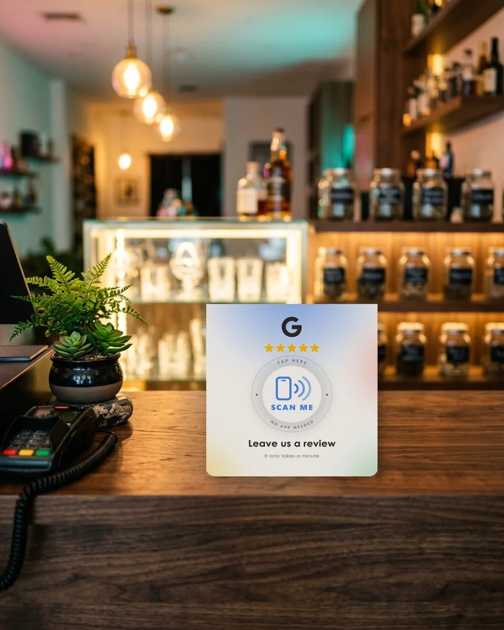 Google review NFC plaque